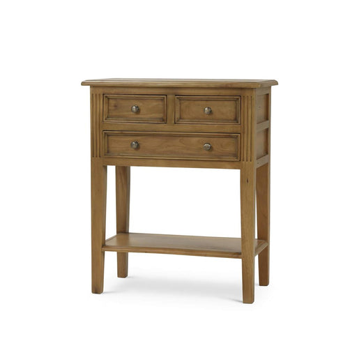 Bramble - Montego Side Table in Straw Wash w/ Rattan Glaze Shelf - 10598AFD----- - GreatFurnitureDeal
