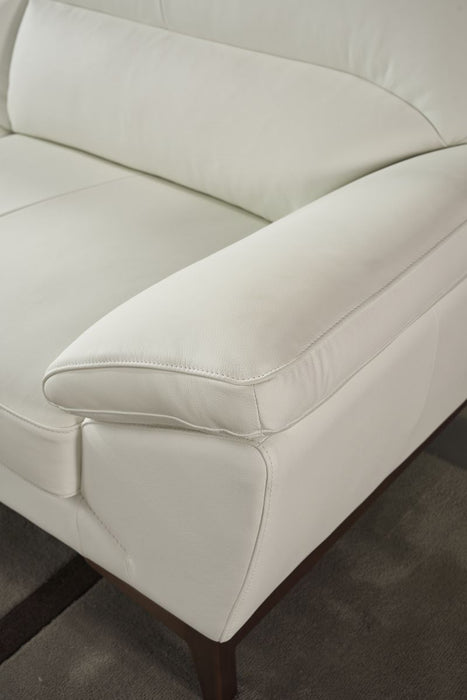 American Eagle Furniture - EK080 White Italian Leather Sofa - EK080-W-SF - GreatFurnitureDeal