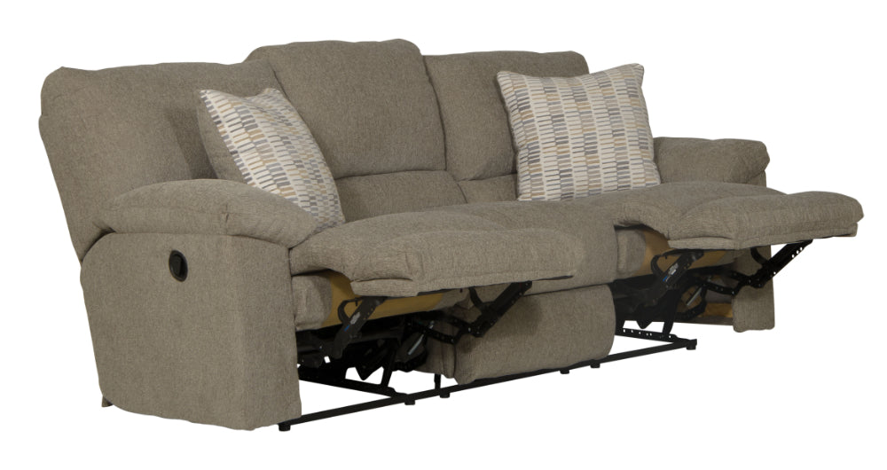 Catnapper - Tyler 2 Piece Power Reclining Sofa Set in Pewter/Barley - 61061-62-PEWTER - GreatFurnitureDeal