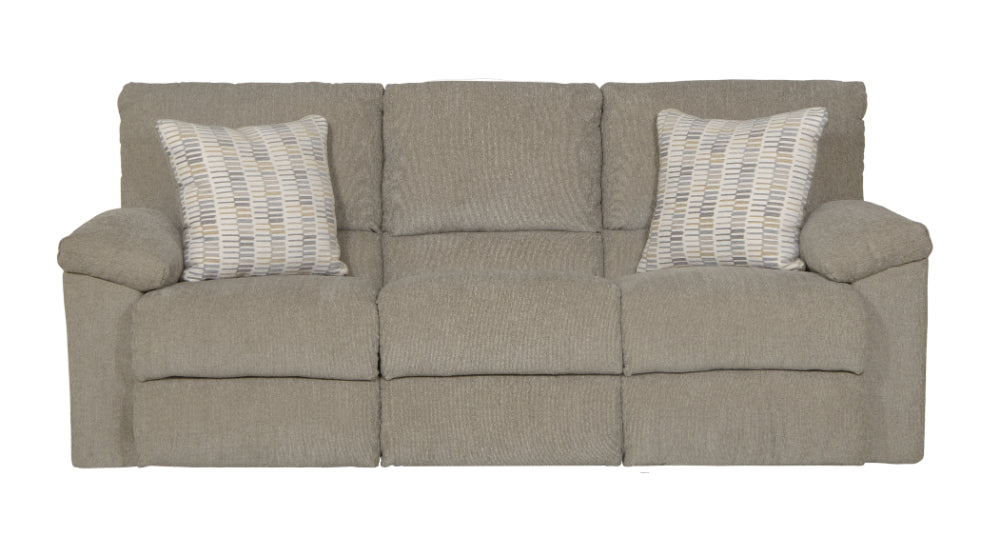Catnapper - Tyler Reclining Sofa in Pewter/Barley - 1061-PEWTER - GreatFurnitureDeal