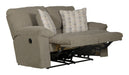 Catnapper - Tyler Power Reclining Loveseat in Pewter/Barley - 61062-PEWTER - GreatFurnitureDeal