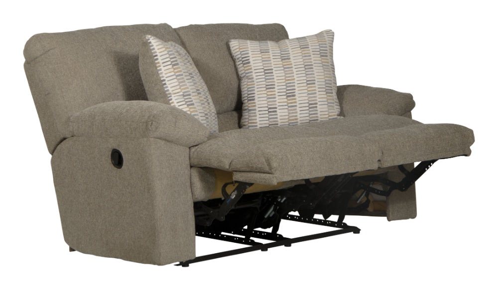 Catnapper - Tyler Reclining Loveseat in Pewter/Barley - 1062-PEWTER - GreatFurnitureDeal