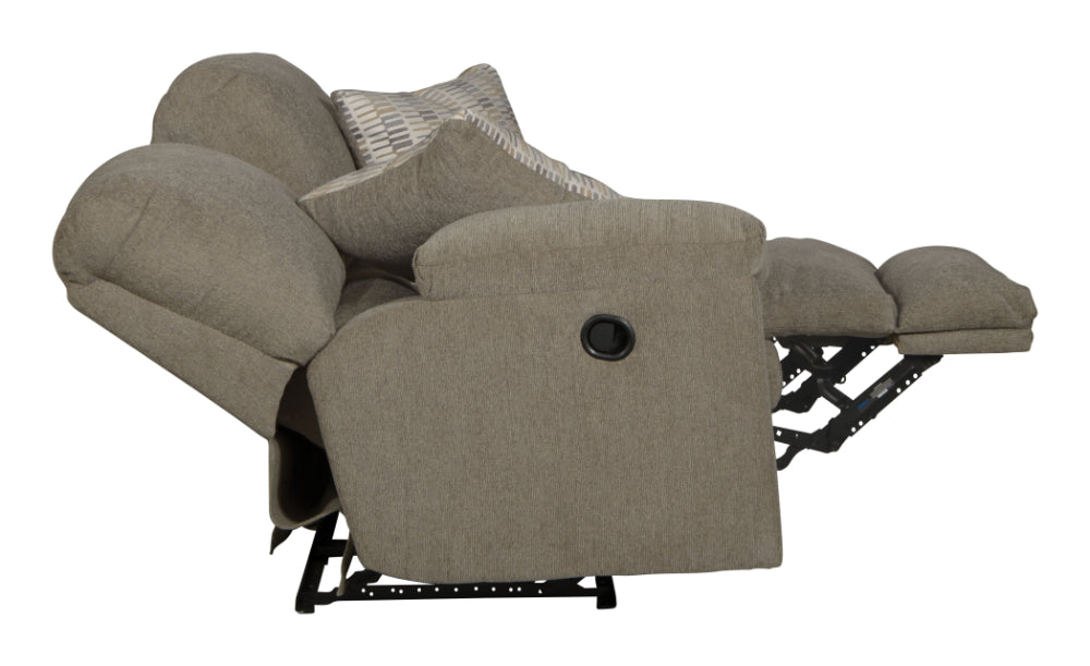 Catnapper - Tyler Reclining Loveseat in Pewter/Barley - 1062-PEWTER - GreatFurnitureDeal