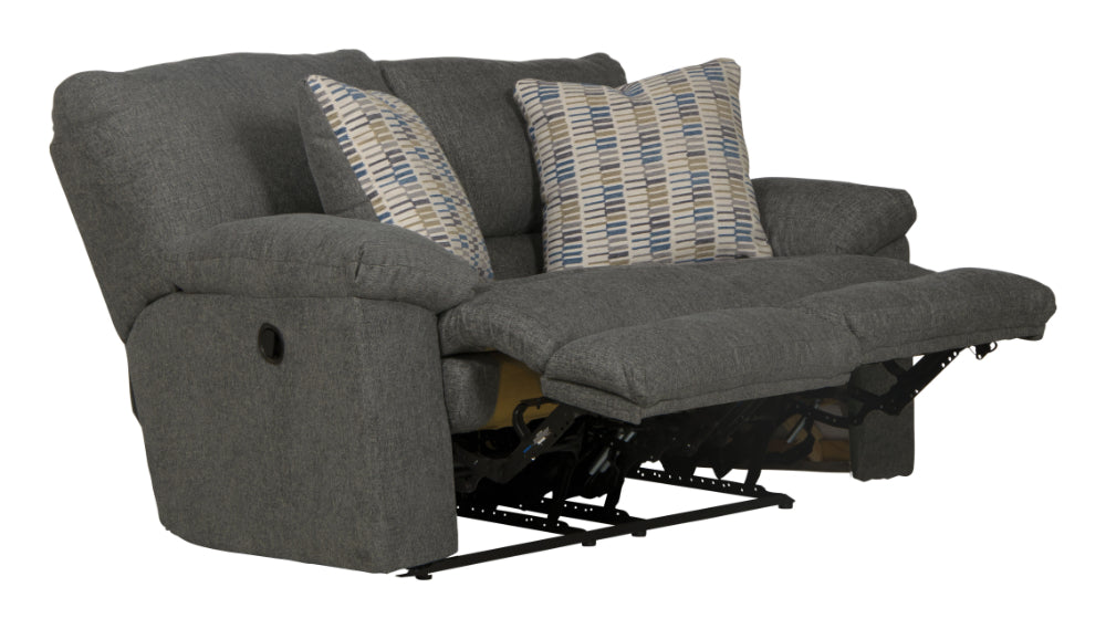 Catnapper - Tyler Power Reclining Loveseat in Stonewash/Mineral - 61062-MINERAL - GreatFurnitureDeal
