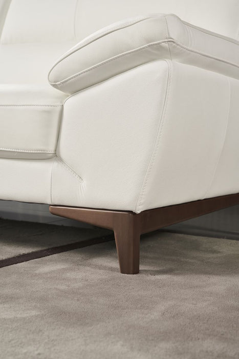 American Eagle Furniture - EK080 White Italian Leather Chair - EK080-W-CHR