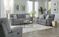 Catnapper - Tyler Reclining Loveseat in Stonewash/Mineral - 1062-MINERAL - GreatFurnitureDeal