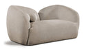 Meridian Furniture - Elowen 68" Beige Fabric Upholstered Loveseat - 107Beige-L - GreatFurnitureDeal