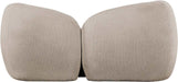 Meridian Furniture - Elowen 68" Beige Fabric Upholstered Loveseat - 107Beige-L - GreatFurnitureDeal