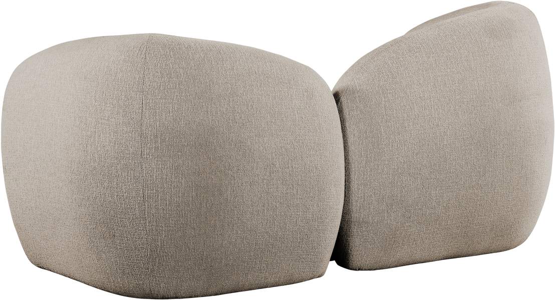 Meridian Furniture - Elowen 68" Beige Fabric Upholstered Loveseat - 107Beige-L - GreatFurnitureDeal