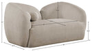 Meridian Furniture - Elowen 68" Beige Fabric Upholstered Loveseat - 107Beige-L - GreatFurnitureDeal