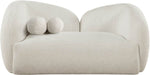 Meridian Furniture - Elowen 68" Cream Fabric Upholstered Loveseat - 107Cream-L - GreatFurnitureDeal