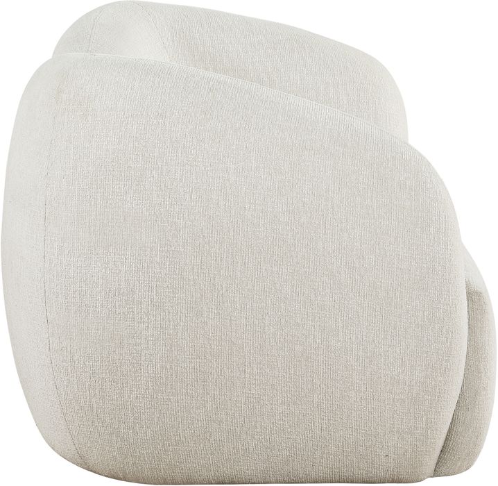 Meridian Furniture - Elowen 68" Cream Fabric Upholstered Loveseat - 107Cream-L - GreatFurnitureDeal
