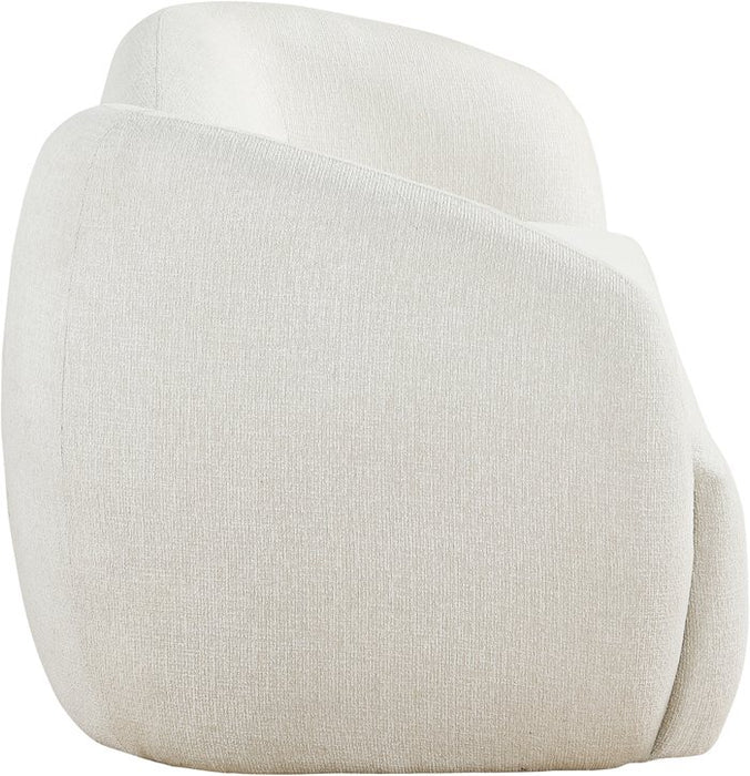 Meridian Furniture - Elowen 91" Cream Fabric Upholstered Sofa - 107Cream-S - GreatFurnitureDeal