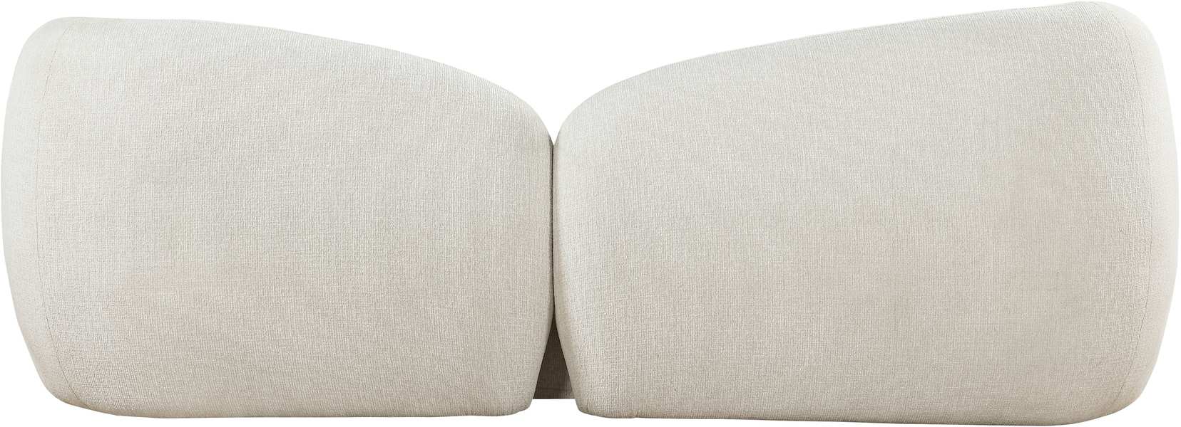 Meridian Furniture - Elowen 91" Cream Fabric Upholstered Sofa - 107Cream-S - GreatFurnitureDeal