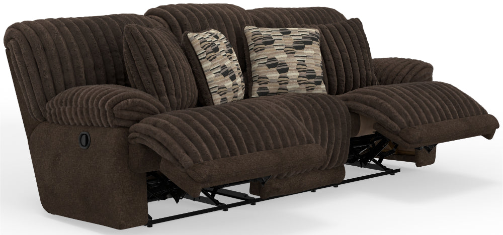 Catnapper - Hollifield 2 Piece Reclining Sofa Set in Chocolate - 1081-82-CHOCOLATE - GreatFurnitureDeal