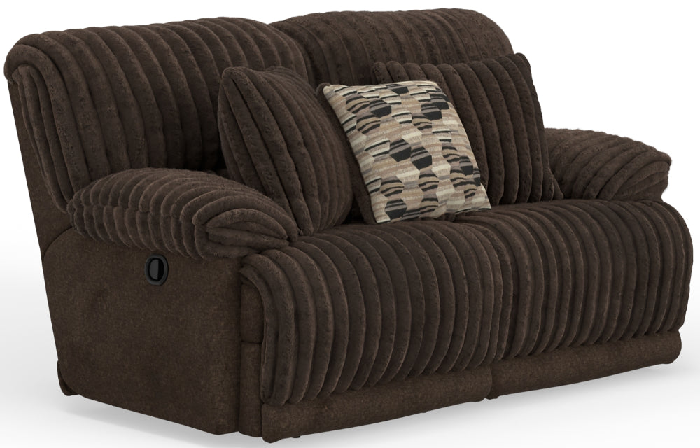 Catnapper - Hollifield 2 Piece Reclining Sofa Set in Chocolate - 1081-82-CHOCOLATE - GreatFurnitureDeal