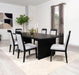 Coaster Furniture - Brookmead 7-Piece Extension Leaf Dining Table Set Black - 108231-S7 - GreatFurnitureDeal
