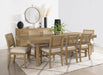 Coaster Furniture - Arini 9-Piece Extension Leaf Dining Table Set Sand Wash - 108931-S9W - GreatFurnitureDeal