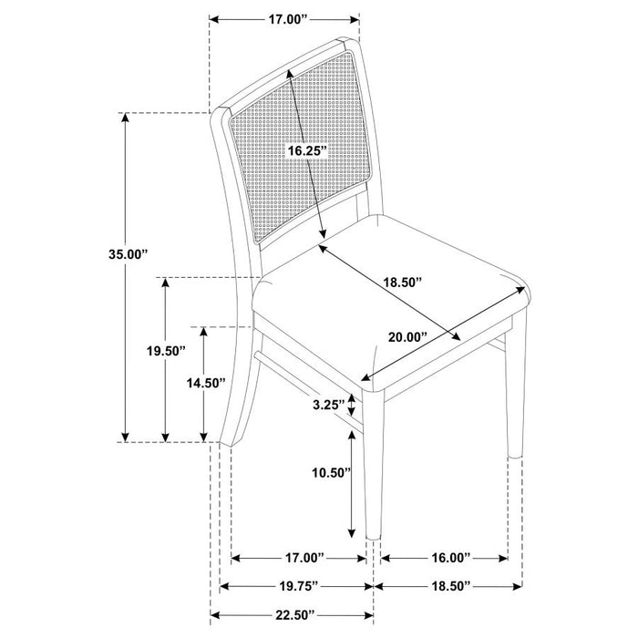 Coaster Furniture - Arini 9-Piece Extension Leaf Dining Table Set Sand Wash - 108931-S9W - GreatFurnitureDeal