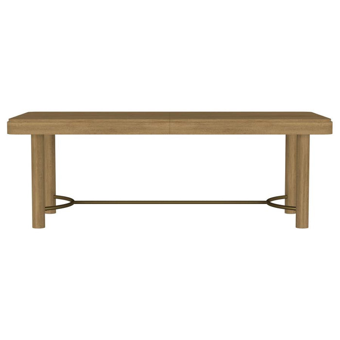 Coaster Furniture - Arini 104-inch Extension Leaf Dining Table Sand Wash - 108931 - GreatFurnitureDeal