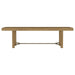 Coaster Furniture - Arini 104-inch Extension Leaf Dining Table Sand Wash - 108931 - GreatFurnitureDeal