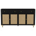 Coaster Furniture - Arini 2-Drawer Cane Door Dining Sideboard Server Black - 108935BLK - GreatFurnitureDeal