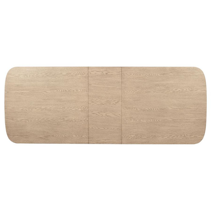 Coaster Furniture - Kailani 9-Piece Rectangular Wood Dining Table Set Beige Oak - 109381-S9 - GreatFurnitureDeal