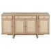Coaster Furniture - Kailani 4-Door Cane Sideboard Buffet Cabinet Beige Oak - 109385 - GreatFurnitureDeal