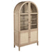 Coaster Furniture - Kailani 4-Door Cane Dining Vitrine Display Cabinet Beige Oak - 109386 - GreatFurnitureDeal