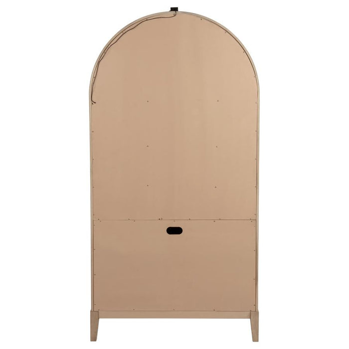 Coaster Furniture - Kailani 4-Door Cane Dining Vitrine Display Cabinet Beige Oak - 109386 - GreatFurnitureDeal