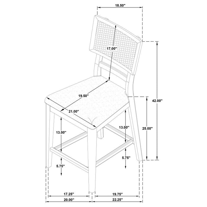 Coaster Furniture - Kailani 8-Piece Wood Dining Set with Sideboard Beige Oak - 109388-S8 - GreatFurnitureDeal