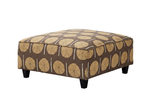 Southern Home Furnishings - Samab Mocha Cocktail Ottoman in Brown - 109 Cerchio Teak-MTO - GreatFurnitureDeal