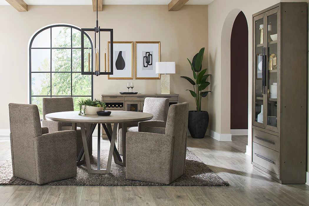 Parker Living - Pure Modern Dining Upholstered Caster Chair in Himalaya Granite (Set of 2) - DPUR#2618 - GreatFurnitureDeal