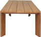 Meridian Furniture - Mirella 96" Natural Teak Wood Outdoor Patio Dining Table - 111-DT96 - GreatFurnitureDeal