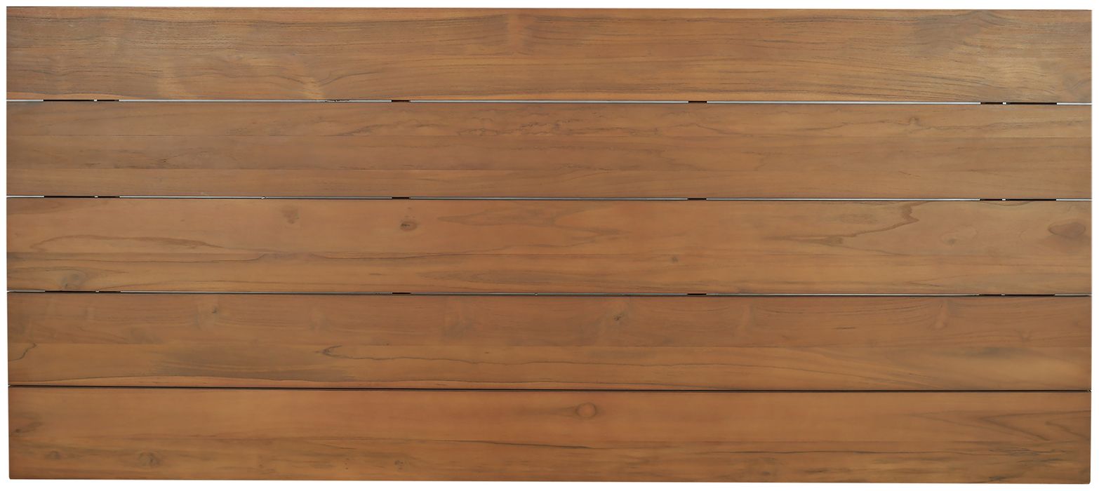 Meridian Furniture - Mirella 96" Natural Teak Wood Outdoor Patio Dining Table - 111-DT96 - GreatFurnitureDeal