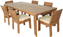 Meridian Furniture - Mirella 96" Natural Teak Wood Outdoor Patio Dining Table - 111-DT96 - GreatFurnitureDeal