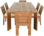 Meridian Furniture - Mirella 96" Natural Teak Wood Outdoor Patio Dining Table - 111-DT96 - GreatFurnitureDeal