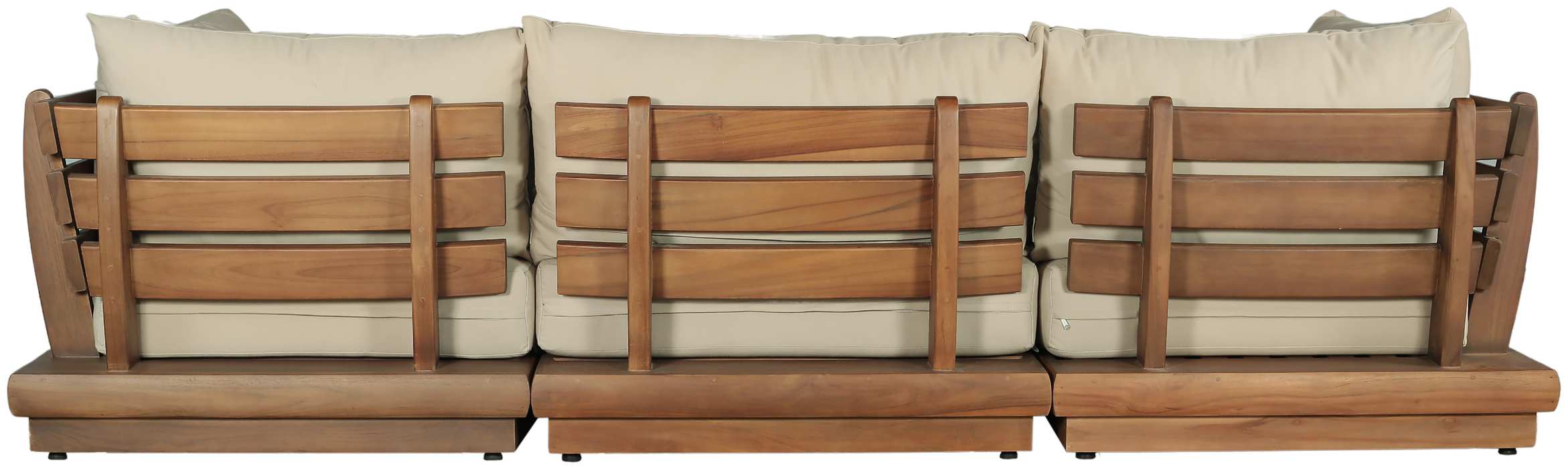 Meridian Furniture - Mirella 113" Tan Water Resistant Fabric Upholstered 3pc. Outdoor Patio Sofa - 111Tan-S3A - GreatFurnitureDeal