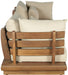 Meridian Furniture - Mirella 113" Tan Water Resistant Fabric Upholstered 3pc. Outdoor Patio Sofa - 111Tan-S3E - GreatFurnitureDeal