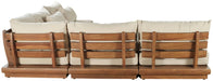 Meridian Furniture - Mirella 112" Tan Water Resistant Fabric Upholstered 5pc. Outdoor Patio Sectional - 111Tan-Sec5D - GreatFurnitureDeal