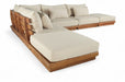 Meridian Furniture - Mirella 149" Tan Water Resistant Fabric Upholstered 6pc. Outdoor Patio Sectional - 111Tan-Sec6E - GreatFurnitureDeal