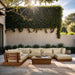 Meridian Furniture - Mirella 150" Tan Water Resistant Fabric Upholstered 7pc. Outdoor Patio Sectional - 111Tan-Sec7A - GreatFurnitureDeal