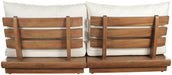 Meridian Furniture - Mirella 74" Off-White Water Resistant Fabric Upholstered 2pc. Outdoor Patio Sofa - 111White-S2B - GreatFurnitureDeal