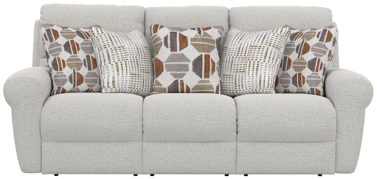 Catnapper - Kellen Power Lay Flat Reclining Sofa w/Zero Gravity in Ecru/Morocco - 61131-ECRU - GreatFurnitureDeal