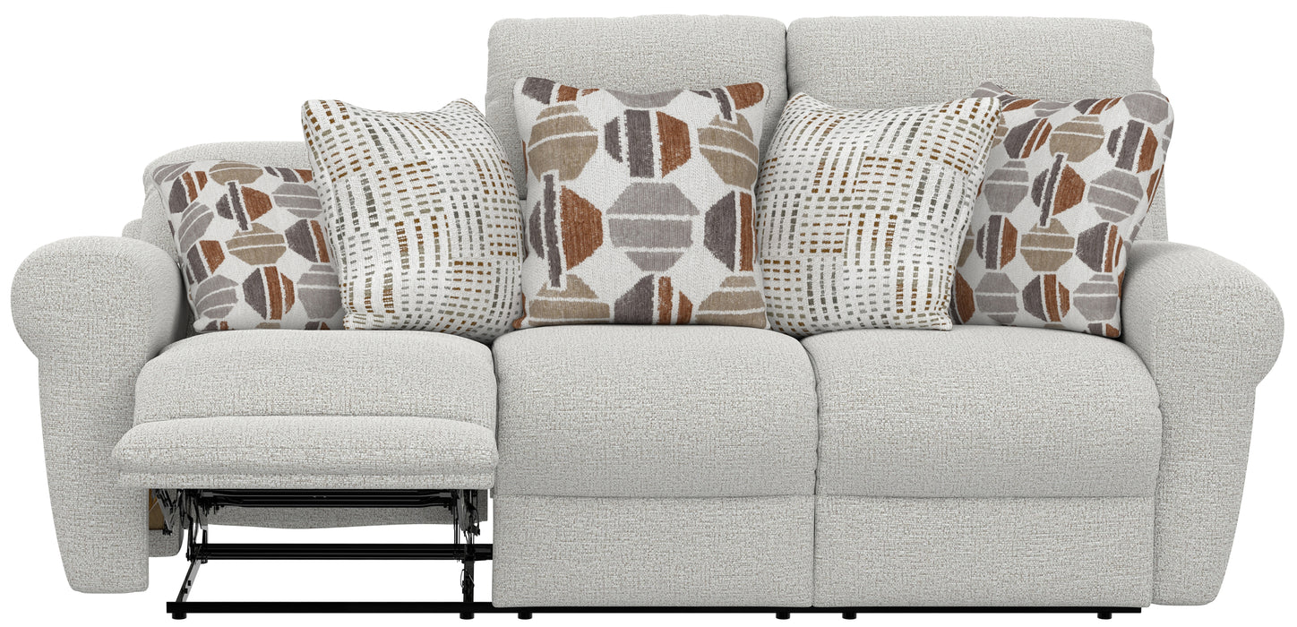 Catnapper - Kellen Power Lay Flat Reclining Sofa w/Zero Gravity in Ecru/Morocco - 61131-ECRU - GreatFurnitureDeal