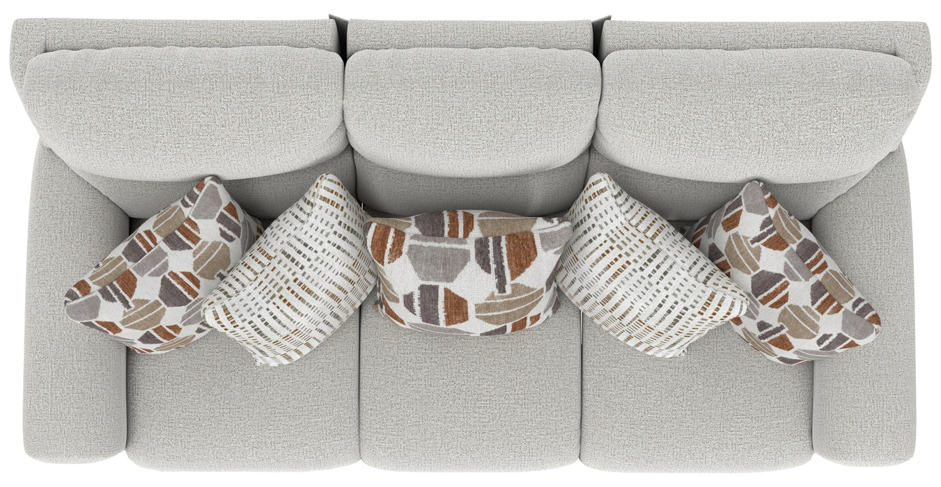 Catnapper - Kellen 3 Piece Lay Flat Reclining Living Room Set in Ecru/Morocco - 1131-32-1130-6-ECRU