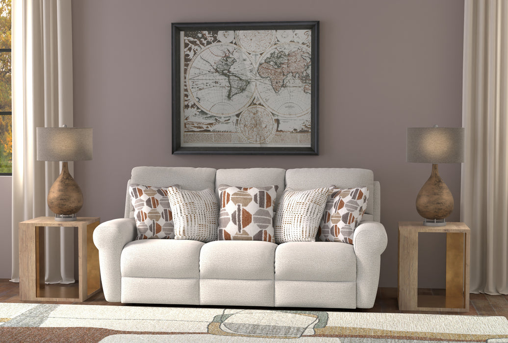 Catnapper - Kellen Power Lay Flat Reclining Loveseat w/Zero Gravity in Ecru/Morocco - 61132-ECRU