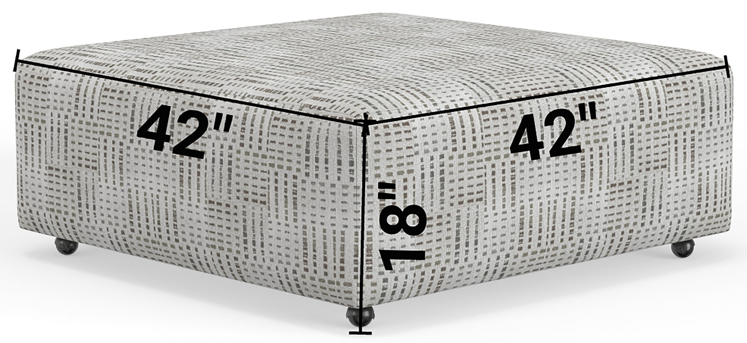 Catnapper - Kellen Castered Cocktail Ottoman in Woodlands - 113-12-WOOD - GreatFurnitureDeal
