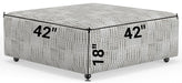 Catnapper - Kellen Castered Cocktail Ottoman in Woodlands - 113-12-WOOD - GreatFurnitureDeal