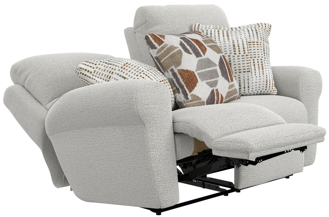 Catnapper - Kellen Power Lay Flat Reclining Loveseat w/Zero Gravity in Ecru/Morocco - 61132-ECRU - GreatFurnitureDeal